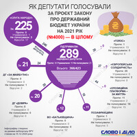 Госбюджет-2021: как голосовали фракции и группы