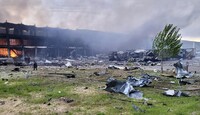Ракетный удар рф полностью уничтожил склад Красного Креста в Одессе