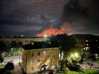 В Воронежской области рф из-за ночной атаки дронов произошел пожар на заводе