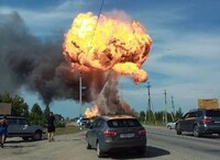 В российской Чечне произошел мощный взрыв на АЗС, среди жертв есть дети