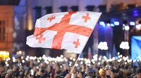 В Тбилиси проходит митинг оппозиции против результатов парламентских выборов