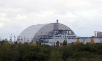 Российский ударный дрон ночью попал в укрытие над четвертым энергоблоком ЧАЭС