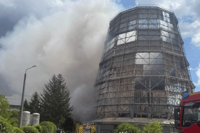 На территории Белоцерковской ТЭЦ вспыхнул пожар, есть жертвы
