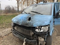 В Константиновке россияне атаковали дроном авто с иностранными журналистами