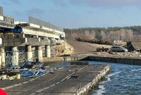 Россияне ударили по плотине Печенежского водохранилища