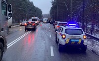 В Киеве произошло ДТП с участием 13 авто, водителей предупреждают об гололёде