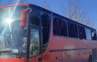 Россияне ударили дроном по рейсовому автобусу на Харьковщине, есть погибшие и пострадавшие