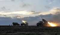 В штабе АТО показали, как боевики обстреляли Красногоровку из «Градов»