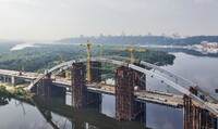 АМКУ приостановил строительство моста на Троещину