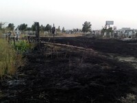 Под Одессой горело самое большое кладбище Украины