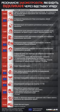 Какие законопроекты отзовут из Рады из-за отставки правительства Свириденко