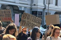 По Украине проходят акции протеста против увольнения Федорова с должности министра обороны
